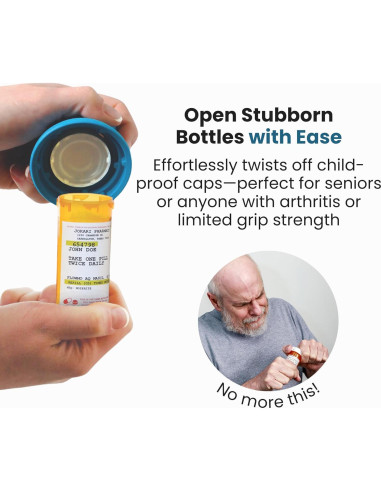 Abridor de Botellas de Medicamentos Jokari con Lupa 4x