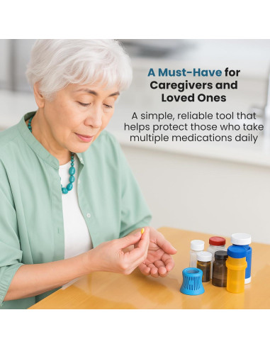 Abridor de Botellas de Medicamentos Jokari con Lupa 4x