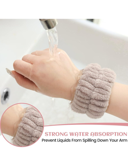 Muñequera Absorbente de Microfibra OROGHT - 4 Piezas