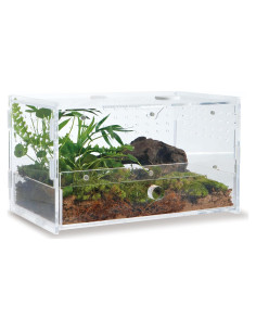 Terrario Acrílico Claro WBHONGHUI Pequeño Horizontal/Vertical