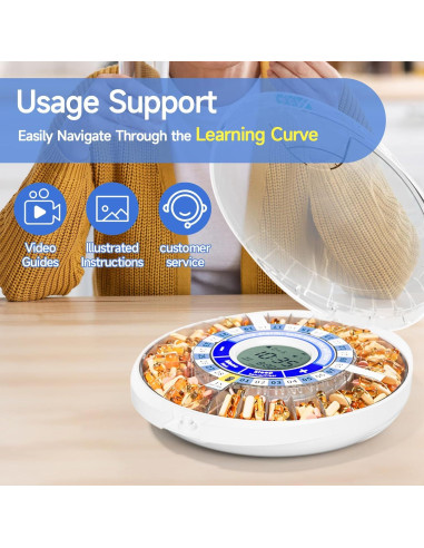 Dispensador Automático de Pastillas Windtrace Azul 28 Días