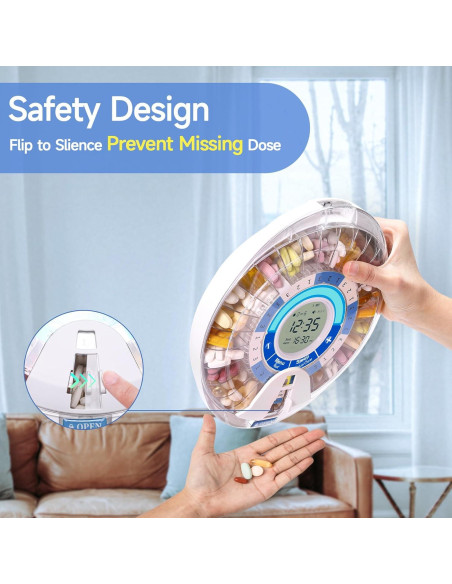 Dispensador Automático de Pastillas Windtrace Azul 28 Días