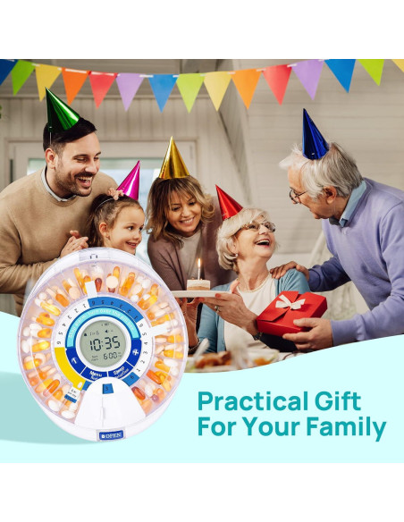 Dispensador Automático de Pastillas Windtrace Azul 28 Días