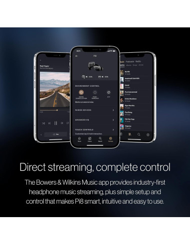 Auriculares Inalámbricos Bowers & Wilkins Pi8 - Negro Antracita