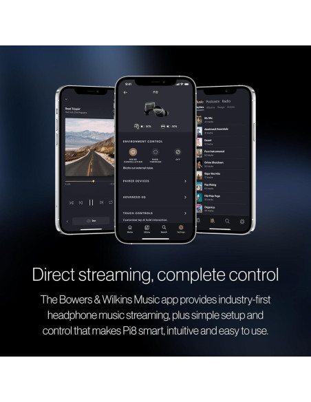 Auriculares Inalámbricos Bowers & Wilkins Pi8 - Negro Antracita