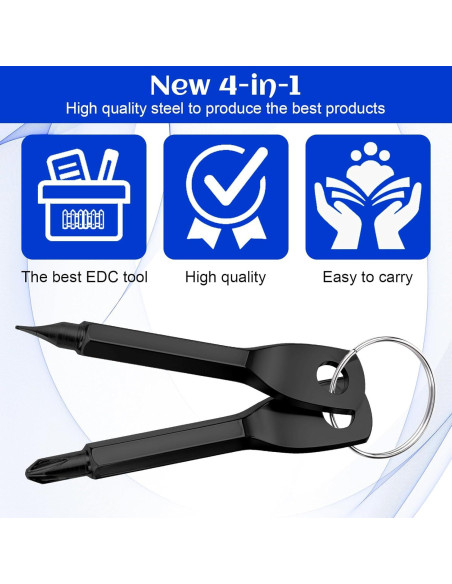 Set de 4 Destornilladores de Llave Tyqour - Acero Inoxidable