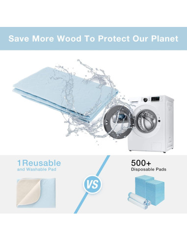 2 Almohadillas Reutilizables Impermeables SOLOSHINE 91x104cm