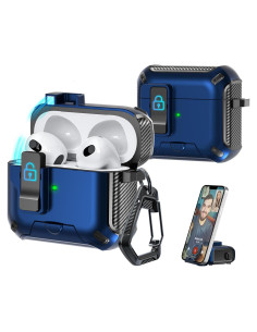 Funda Protectora R-fun para AirPods 3ra Generación - Negro y Azul