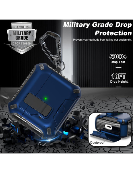 Funda Protectora R-fun para AirPods 3ra Generación - Negro y Azul