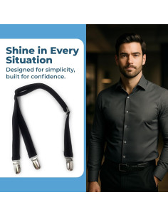 Sujetadores de Camisa Comfy Clothiers Y-Style para Hombres - Ajustables y Duraderos 2