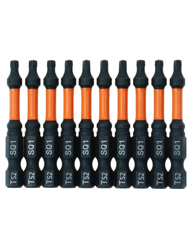 Puntas de Conductor Cuadradas AUTOTOOLHOME 10 Piezas 5.08 cm