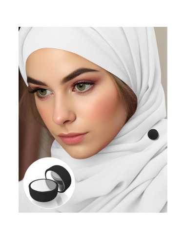 12 Imán para Hijab MKCYD Sin Pinchos, Fuerte y Seguro