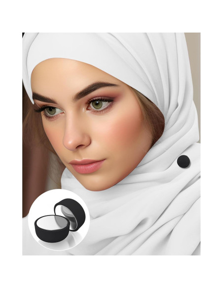 12 Imán para Hijab MKCYD Sin Pinchos, Fuerte y Seguro