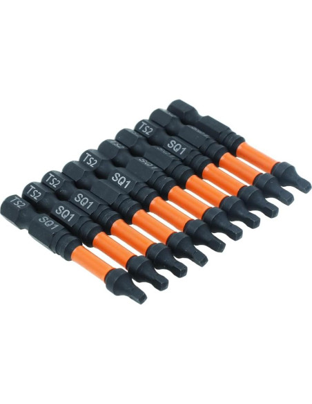 Puntas de Conductor Cuadradas AUTOTOOLHOME 10 Piezas 5.08 cm