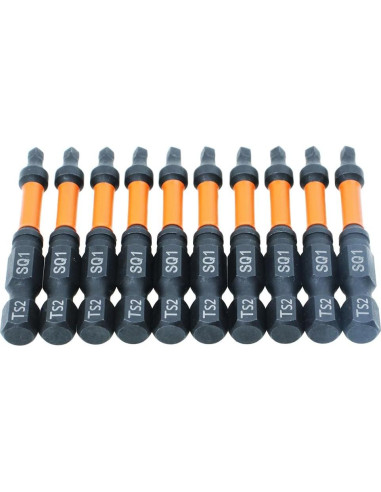 Puntas de Conductor Cuadradas AUTOTOOLHOME 10 Piezas 5.08 cm