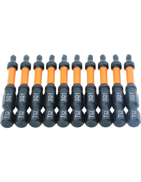 Puntas de Conductor Cuadradas AUTOTOOLHOME 10 Piezas 5.08 cm