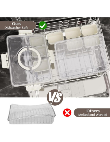 Contenedor Snackle Box Dunruz 8 Compartimentos 4.5L Transparente