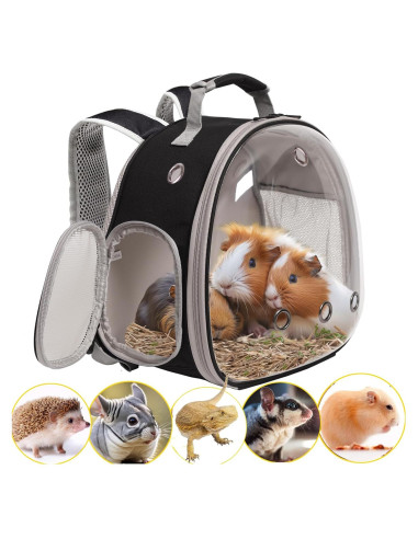 Mochila Transportadora para Cobayas WEVONIGU con Ventana Burbuja