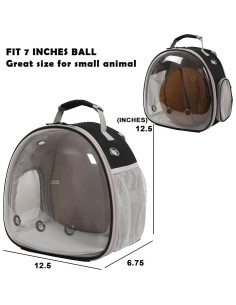 Mochila Transportadora para Cobayas WEVONIGU con Ventana Burbuja 2