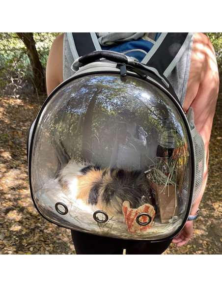 Mochila Transportadora para Cobayas WEVONIGU con Ventana Burbuja