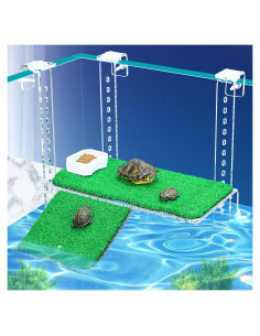 Plataforma de Sol para Tortugas Binano 11" Césped Artificial