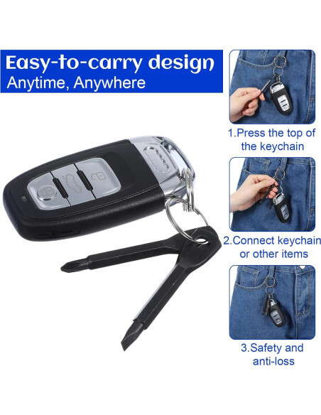 Set de 4 Destornilladores de Llave Tyqour - Acero Inoxidable