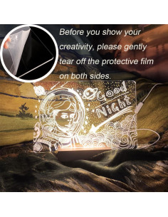 Tablero de Borrado en Seco ANTEISI AA06 30x20 cm con Luz LED 2