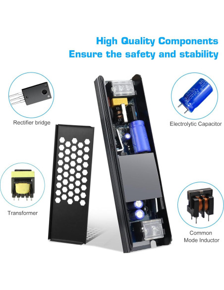 Fuente de Poder LED 24V 2.5A 60W LEDMaker Adaptador AC-DC