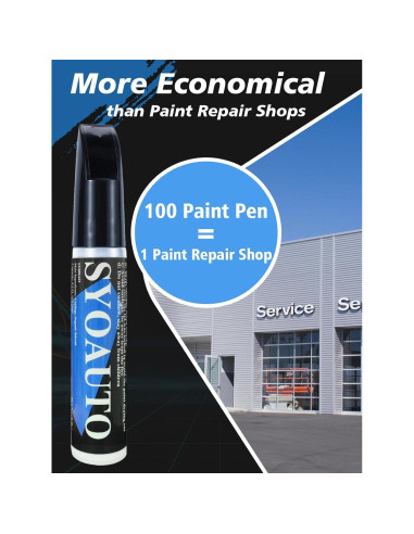 Pintura de Retoque Automotriz SYOAUTO Gris 0.4 Oz 2 en 1