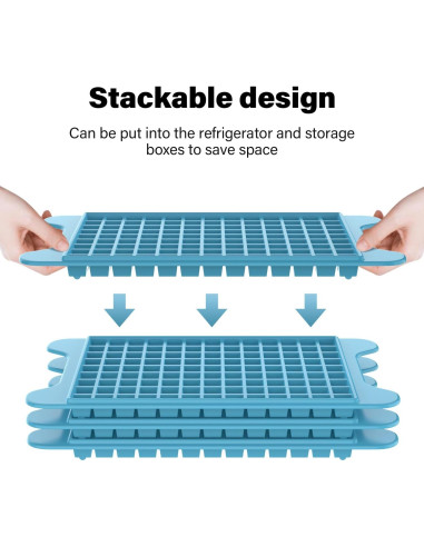Bandeja de Hielo Mini FDDBI con Contenedor - 117 Cubitos