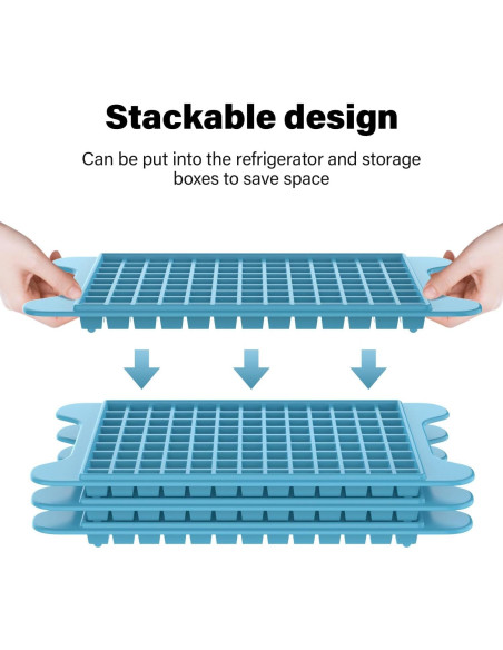 Bandeja de Hielo Mini FDDBI con Contenedor - 117 Cubitos