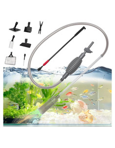 Kit de limpieza para acuarios 7 en 1 Hushiseek, 12.19 m