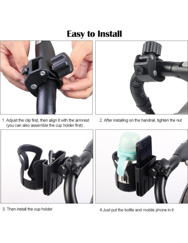 Soporte Universal para Tazas y Teléfono Yziixi - Negro