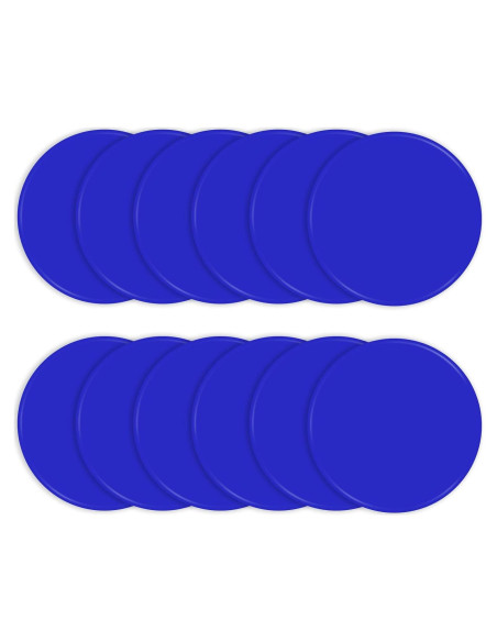 Marcadores de Puntos de Goma Antideslizantes TuXHui 30 cm Azul 12 Pcs