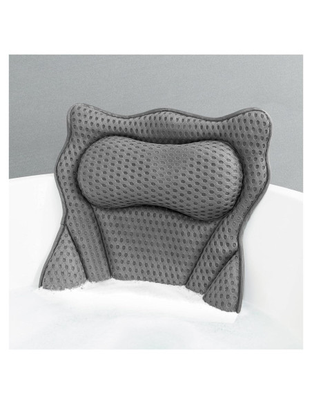 Almohada de Baño MTDLYICE Gris 42x44cm con Ventosas
