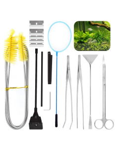 Kit de Herramientas para Acuascaping Rustark 13 Piezas Acero Inoxidable