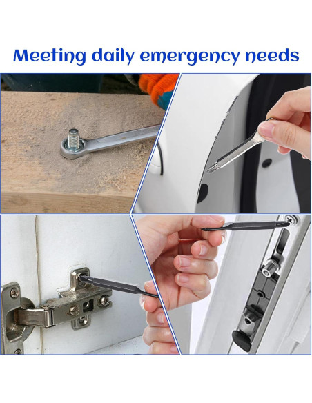 Set de 4 Destornilladores de Llave Tyqour - Acero Inoxidable