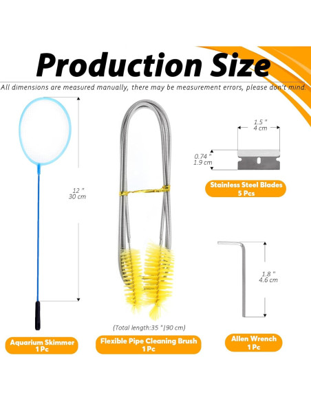 Kit de Herramientas para Acuascaping Rustark 13 Piezas Acero Inoxidable