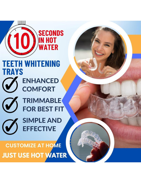 Bandejas Moldables para Blanqueamiento Dental Cool Teeth 6 Piezas