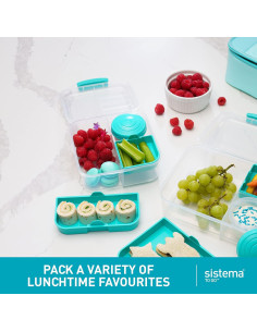 Contenedor Bento Cube Sistema 1.25L Multi-Compartimento BPA Free 2