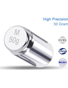 Pesas de Calibración QP 50g Acero Inoxidable Clase M1 OIML 2