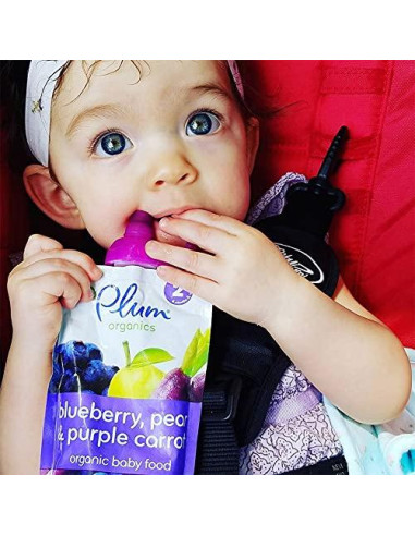 Tapa de Bolsa de Comida ChooMee SoftSip 100% Silicona 2P Aqua