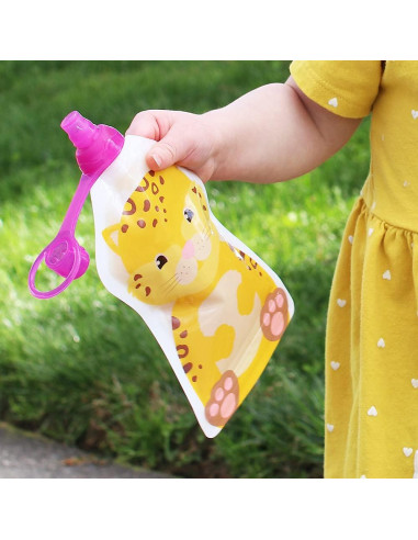 Tapa de Bolsa de Comida ChooMee SoftSip 100% Silicona 2P Aqua