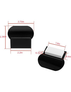 4 Piezas Elevadores de Tapa de Inodoro BRYHZKCM Blanco/Negro 2