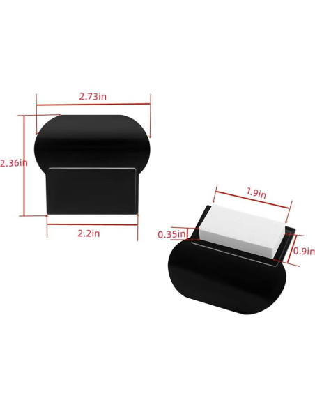 4 Piezas Elevadores de Tapa de Inodoro BRYHZKCM Blanco/Negro