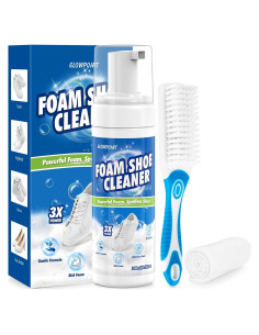 Kit de Limpieza de Zapatos Blancos GLOWPOINT 200 ml con Cepillo