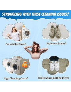 Kit de Limpieza de Zapatos Blancos GLOWPOINT 200 ml con Cepillo 2