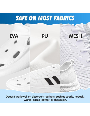 Kit de Limpieza de Zapatos Blancos GLOWPOINT 200 ml con Cepillo