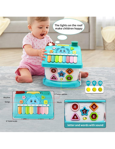 Juguete Educativo Musical 8 en 1 Ming You para Bebés 1 Año