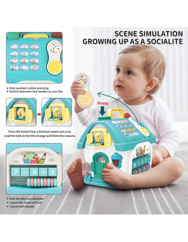 Juguete Educativo Musical 8 en 1 Ming You para Bebés 1 Año